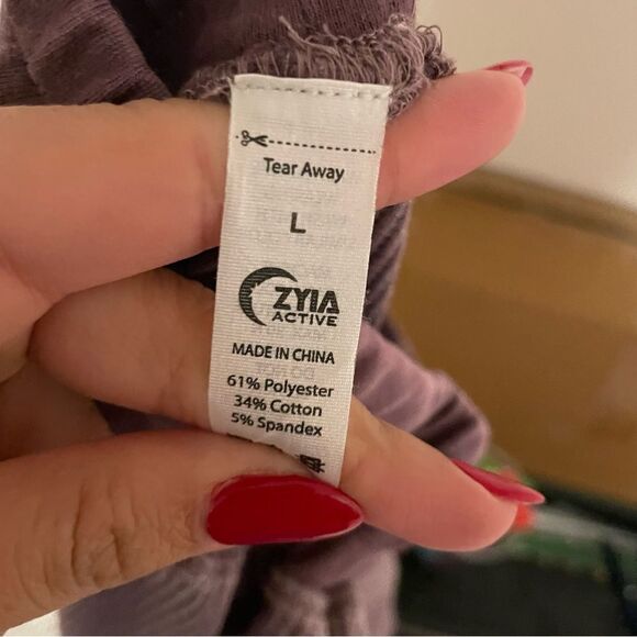 Zyia Active Don’t Wake Me Thermal Waffle Knit Loungewea Joggers- Size Large - Picture 9 of 9